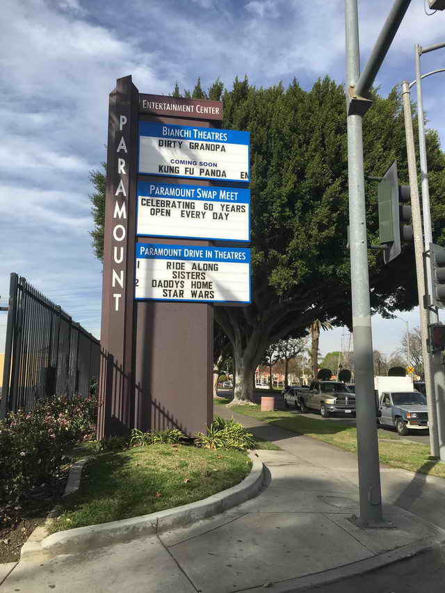 Paramount Twin Drive-In - 2016 Photo (newer photo)
